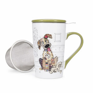 KIUB MUG WITH STRAINER- DOGGY