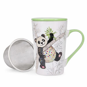 KIUB MUG WITH STRAINER- PANDA