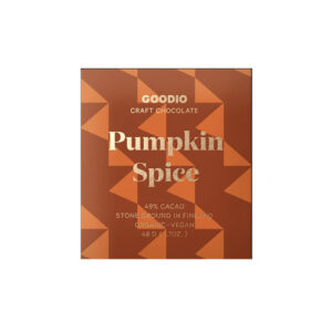 GOODIO Organic Raw Stone Ground 49% Dark Chocolate PUMPKIN SPICE