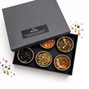 ASSORTED GOLDEN TIN TEA GIFT SET