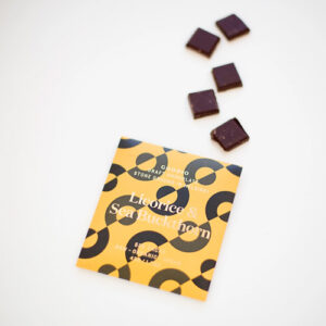 GOODIO Organic Raw Stone Ground 53% Dark Chocolate Licorice & Seabuckthorn