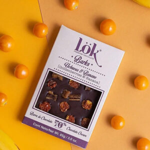 LÖK BEAN TO BAR 70% DARK CHOCOLATE /PHYSALIS BANANA