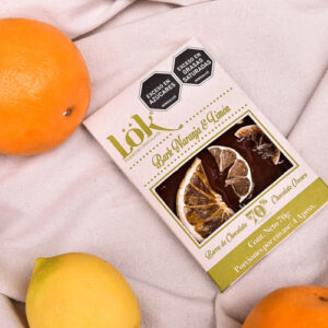 LÖK BEAN TO BAR 70% DARK CHOCOLATE /ORANGE LEMON