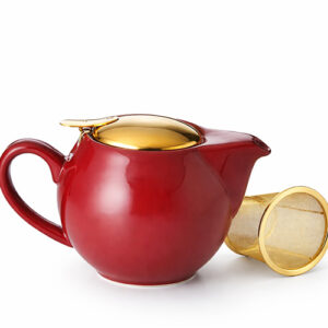 SAARA TEAPOT WITH INFUSER 0.5L/ SHINY BORDEUX