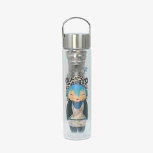 DOUBLE WALL GLASS BOTTLE WITH INFUSER- LEO