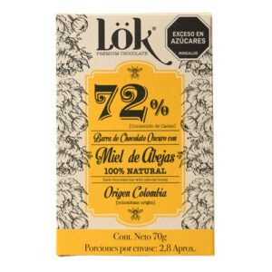LÖK BEAN TO BAR 72% DARK CHOCOLATE WITH HONEY