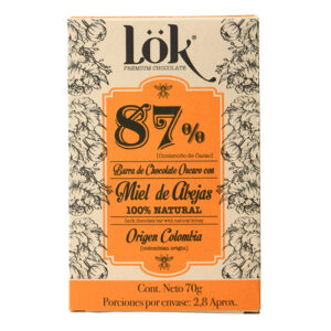 LÖK BEAN TO BAR 87% DARK CHOCOLATE WITH HONEY