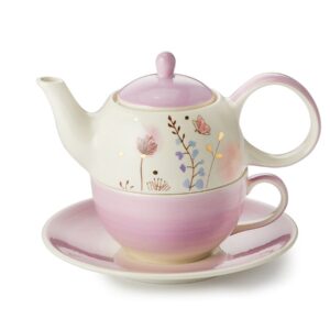CERAMIC TEA FOR ONE SET FLORENTINA