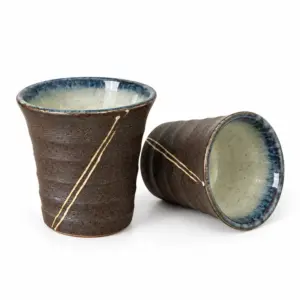 JAPANESE HANDMADE MUG- WITH STRIPES