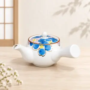 JAPANESE HANDMADE PORCELAIN KYUSU TEAPOT, 400ML
