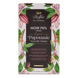 DOLFIN SINGLE ORIGIN 70% DARK CHOCOLATE PAPUA NEW GUINEA